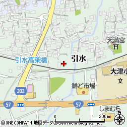 熊本県菊池郡大津町引水133周辺の地図