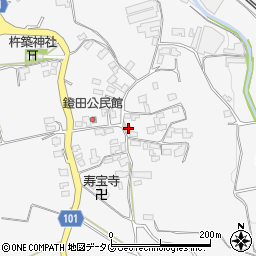 熊本県熊本市北区植木町鐙田1993-1周辺の地図