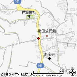 熊本県熊本市北区植木町鐙田516周辺の地図