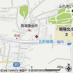 熊本県菊池郡菊陽町原水4652-185周辺の地図