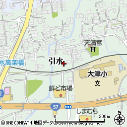 熊本県菊池郡大津町引水150-2周辺の地図