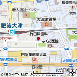 竹田津歯科医院周辺の地図