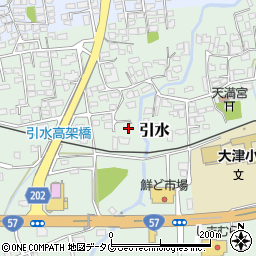 熊本県菊池郡大津町引水126周辺の地図