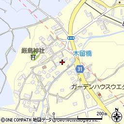 熊本県熊本市北区植木町木留1805周辺の地図