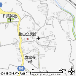 熊本県熊本市北区植木町鐙田1993周辺の地図