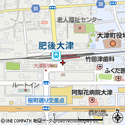 大津駅南口周辺の地図