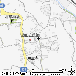 熊本県熊本市北区植木町鐙田1949-5周辺の地図