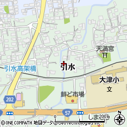 熊本県菊池郡大津町引水146周辺の地図