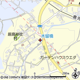 熊本県熊本市北区植木町木留1801周辺の地図