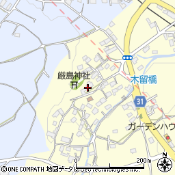 熊本県熊本市北区植木町木留1752周辺の地図