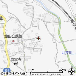 熊本県熊本市北区植木町鐙田2017周辺の地図