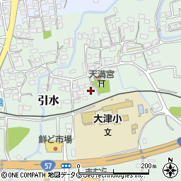 熊本県菊池郡大津町引水217周辺の地図