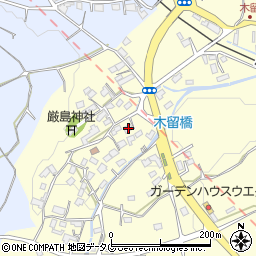 熊本県熊本市北区植木町木留1806周辺の地図