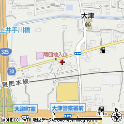 セブンイレブン熊本大津曙団地前店周辺の地図
