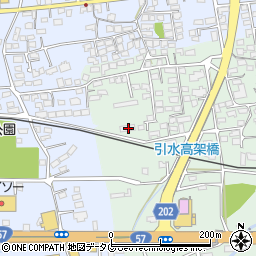 熊本県菊池郡大津町引水33周辺の地図
