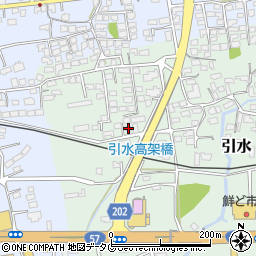 熊本県菊池郡大津町引水30-1周辺の地図
