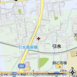 熊本県菊池郡大津町引水517周辺の地図