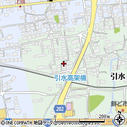 熊本県菊池郡大津町引水30-3周辺の地図