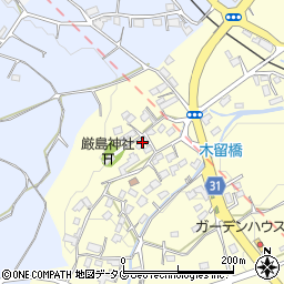 熊本県熊本市北区植木町木留1754周辺の地図