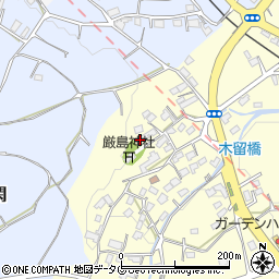 熊本県熊本市北区植木町木留1760周辺の地図