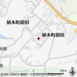 熊本県熊本市北区植木町鐙田1636周辺の地図