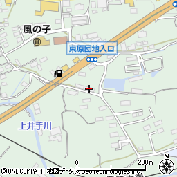 熊本県菊池郡大津町引水836周辺の地図