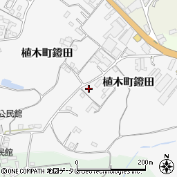 熊本県熊本市北区植木町鐙田1636-2周辺の地図