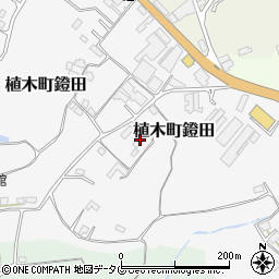 熊本県熊本市北区植木町鐙田1633-1周辺の地図