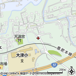 熊本県菊池郡大津町引水432-5周辺の地図