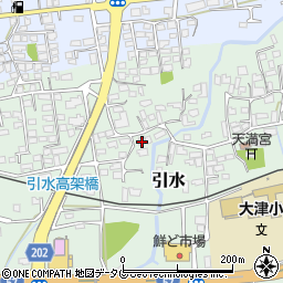 熊本県菊池郡大津町引水512周辺の地図