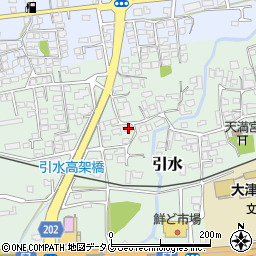 熊本県菊池郡大津町引水514周辺の地図