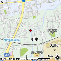 熊本県菊池郡大津町引水511周辺の地図
