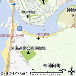 長崎県長崎市神浦向町26周辺の地図