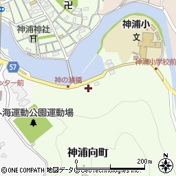 長崎県長崎市神浦向町49周辺の地図
