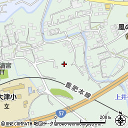 熊本県大津町（菊池郡）引水周辺の地図