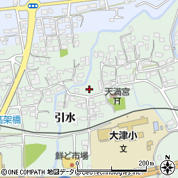 熊本県菊池郡大津町引水507周辺の地図