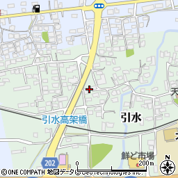 熊本県菊池郡大津町引水520周辺の地図