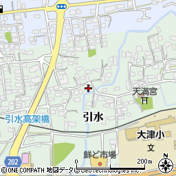 熊本県菊池郡大津町引水510周辺の地図