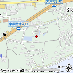 熊本県菊池郡大津町引水837周辺の地図