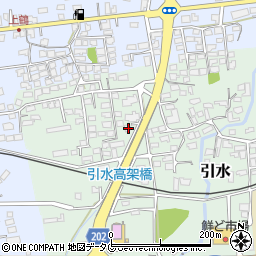熊本県菊池郡大津町引水24-3周辺の地図