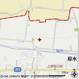 熊本県菊池郡菊陽町原水6105-1周辺の地図