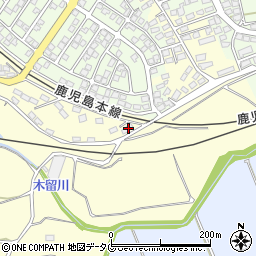 熊本県熊本市北区植木町木留377周辺の地図