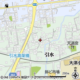 熊本県菊池郡大津町引水527周辺の地図