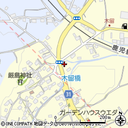 熊本県熊本市北区植木町木留36周辺の地図