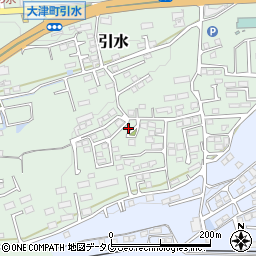 熊本県菊池郡大津町引水853周辺の地図