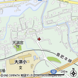 熊本県菊池郡大津町引水444周辺の地図