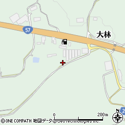 熊本県菊池郡大津町大林1386周辺の地図