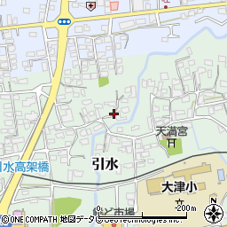 熊本県菊池郡大津町引水536周辺の地図
