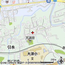 熊本県菊池郡大津町引水496周辺の地図