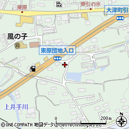 熊本県菊池郡大津町引水834周辺の地図